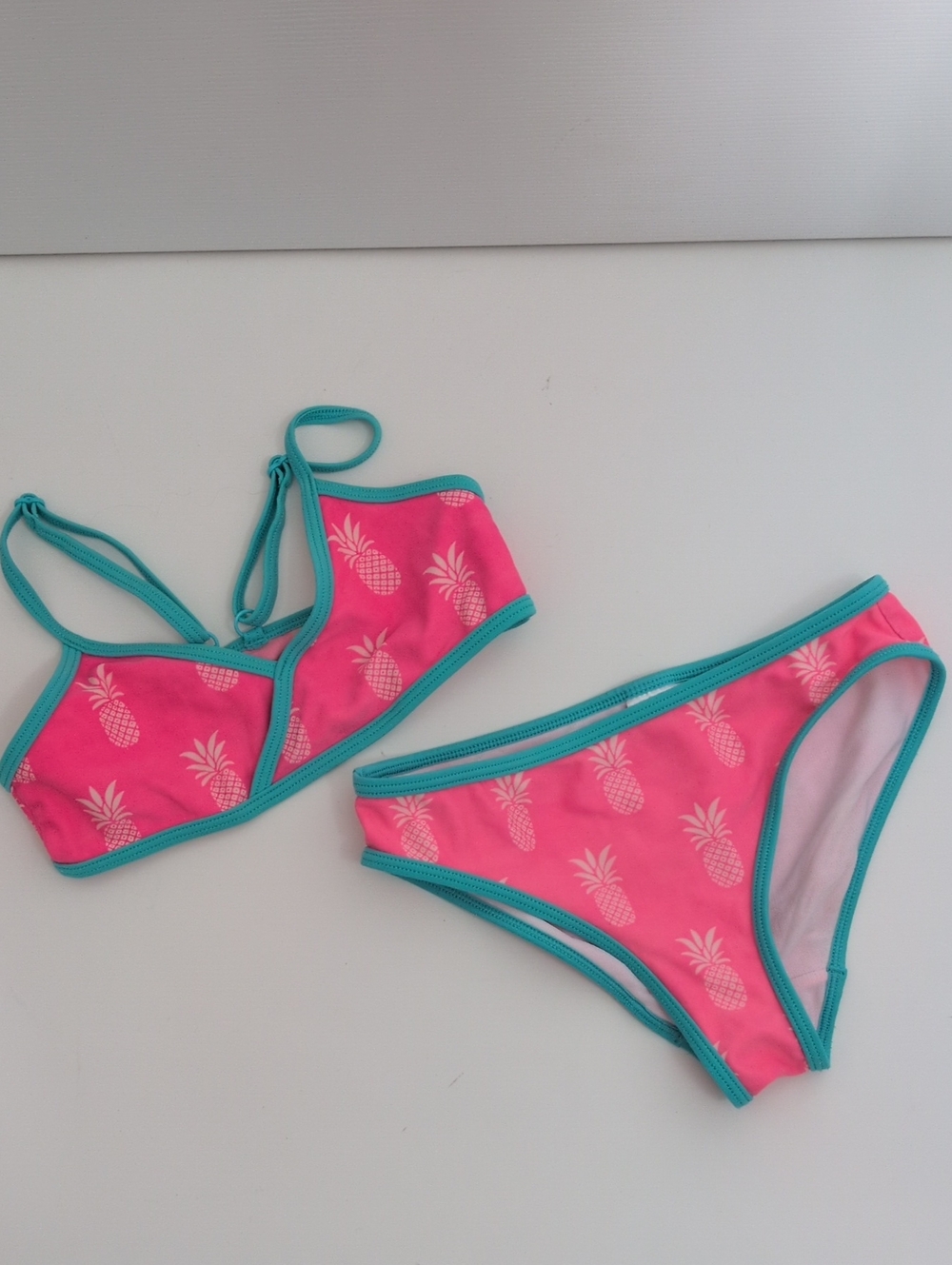 Johnnie B Two Piece Pineapple Print Bikini - 6-7Y